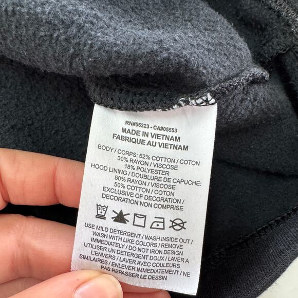 Nike Hoodie Womens XX Large Black Silver Icon Clash Funnel‎ Neck Pullover - Picture 4 of 8